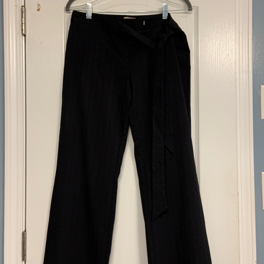 Elevenses Anthropologie Black Straight Leg Pants